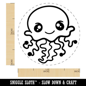 Kawaii Jellyfish Rubber Stamp for Stamping Crafting Planners