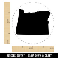 Oregon State Silhouette Rubber Stamp for Stamping Crafting Planners