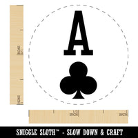 Ace of Clubs Card Suit Rubber Stamp for Stamping Crafting Planners