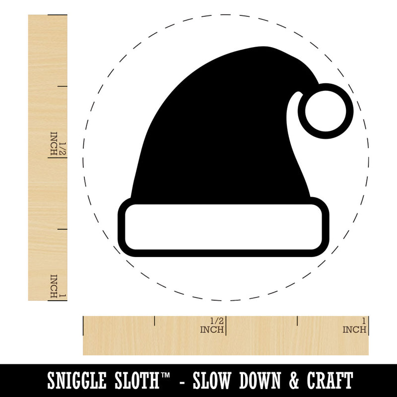 Christmas Santa Hat for the Holidays Rubber Stamp for Stamping Crafting Planners