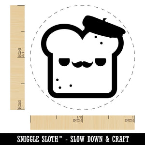 Cute and Kawaii French Toast Bread Rubber Stamp for Stamping Crafting Planners
