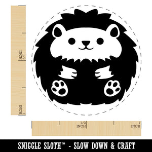 Cute and Round Hedgehog Ball Rubber Stamp for Stamping Crafting Planners