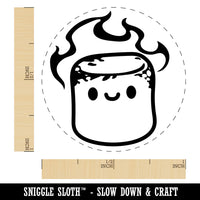 Cute Kawaii Toasted Marshmallow Rubber Stamp for Stamping Crafting Planners