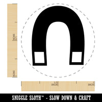 Horseshoe Magnet Rubber Stamp for Stamping Crafting Planners