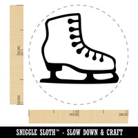 Ice Skating Figure Skates Rubber Stamp for Stamping Crafting Planners