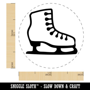 Ice Skating Figure Skates Rubber Stamp for Stamping Crafting Planners