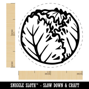 Iceberg Lettuce Vegetable Rubber Stamp for Stamping Crafting Planners