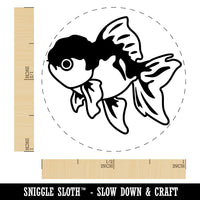 Lionhead Fancy Pet Goldfish Rubber Stamp for Stamping Crafting Planners