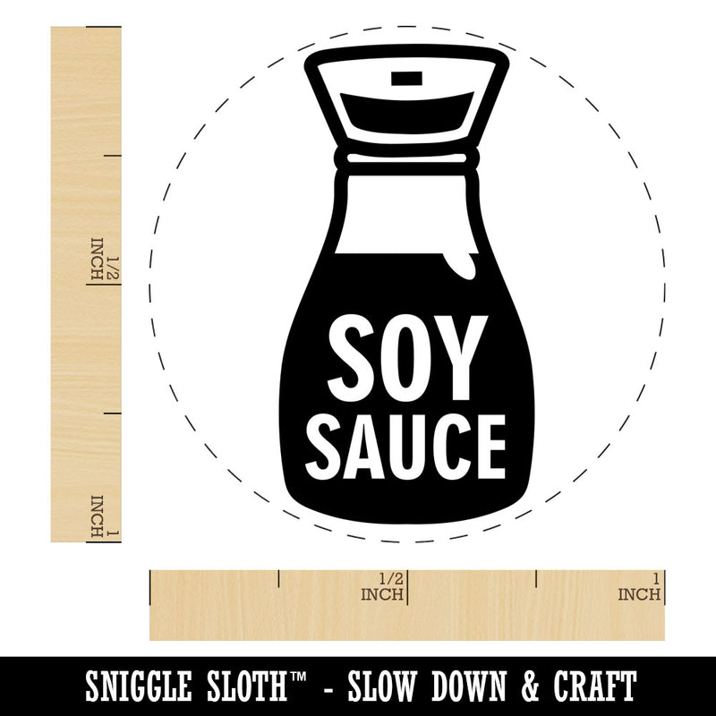 Soy Sauce Bottle Rubber Stamp for Stamping Crafting Planners