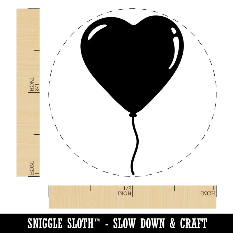 Heart Balloon Valentine's Day Rubber Stamp for Stamping Crafting Planners