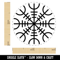 Aegishjalmur Helm of Awe Rune Viking Symbol of Protection Rubber Stamp for Stamping Crafting Planners