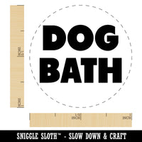 Dog Bath Bold Text Rubber Stamp for Stamping Crafting Planners
