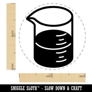 Glass Beaker Chemistry Science Rubber Stamp for Stamping Crafting Planners