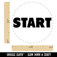 Start Bold Text Rubber Stamp for Stamping Crafting Planners