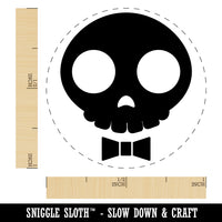 Dapper Skull with Bowtie Rubber Stamp for Stamping Crafting Planners