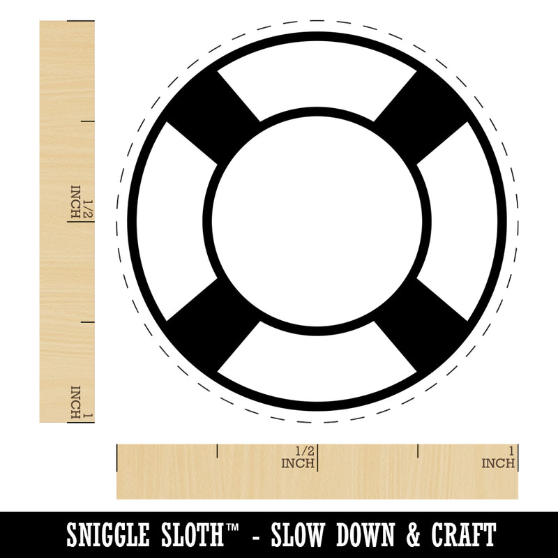 Nautical Lifesaver Rubber Stamp for Stamping Crafting Planners