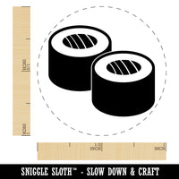 Sushi Roll Pair Rubber Stamp for Stamping Crafting Planners