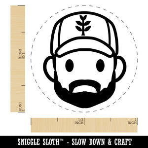 Occupation Farmer Cap Man Icon Rubber Stamp for Stamping Crafting Planners