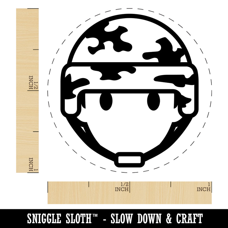Occupation Military Soldier Icon Rubber Stamp for Stamping Crafting Planners