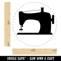 Sewing Machine Silhouette Rubber Stamp for Stamping Crafting Planners
