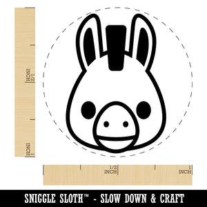 Witty Donkey Mule Head Rubber Stamp for Stamping Crafting Planners