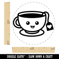 Kawaii Cute Cup of Tea Rubber Stamp for Stamping Crafting Planners