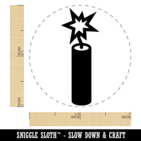Stick of Dynamite Firecracker Rubber Stamp for Stamping Crafting Planners