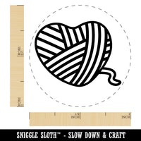 Yarn Heart Rubber Stamp for Stamping Crafting Planners