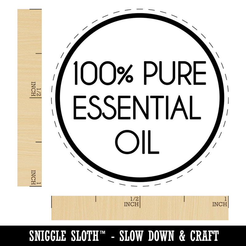 100% Pure Essential Oil Minimalistic Font Rubber Stamp for Stamping Crafting Planners