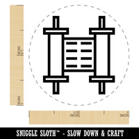 Torah Scroll Jewish Symbol Israel Rubber Stamp for Stamping Crafting Planners