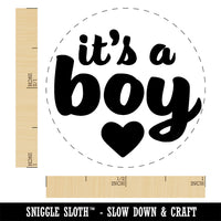 It's a Boy Baby Shower Party Rubber Stamp for Stamping Crafting Planners