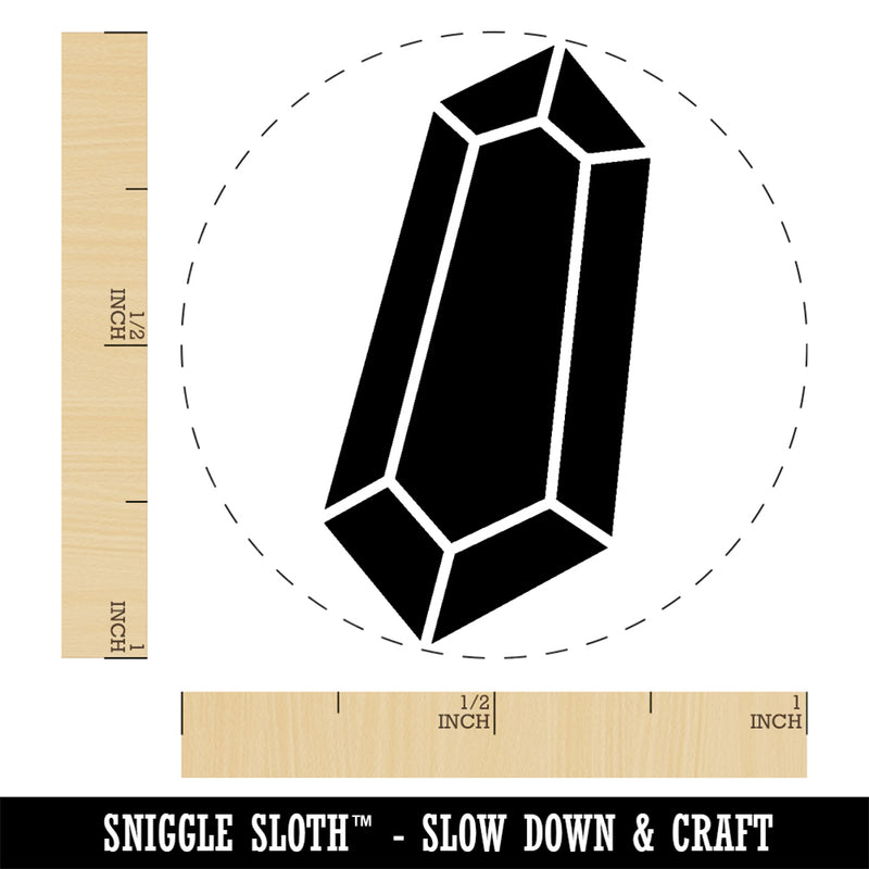 Geometric Crystal Gem Rock Rubber Stamp for Stamping Crafting Planners