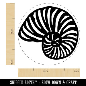 Nautilus Beach Sea Shell Rubber Stamp for Stamping Crafting Planners