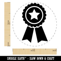 Award Prize Ribbon Rubber Stamp for Stamping Crafting Planners