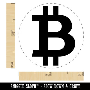Bitcoin Symbol Cryptocurrency Money Rubber Stamp for Stamping Crafting Planners