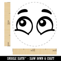 Cartoon Eyes Happy Joyous Rubber Stamp for Stamping Crafting Planners