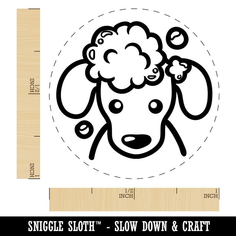 Dog Wash Bubble Bath Rubber Stamp for Stamping Crafting Planners