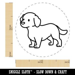 Labrador Retriever Standing Dog Rubber Stamp for Stamping Crafting Planners