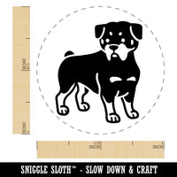 Rottweiler Rottie Standing Dog Rubber Stamp for Stamping Crafting Planners