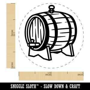 Serving Wine Wood Barrel Cask Rubber Stamp for Stamping Crafting Planners