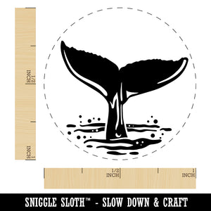 Whale Tail Rubber Stamp for Stamping Crafting Planners