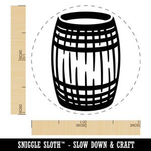 Wine Wood Cask Barrel Upright Rubber Stamp for Stamping Crafting Planners