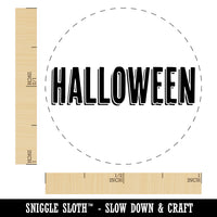 Halloween Drop Shadow Text Rubber Stamp for Stamping Crafting Planners