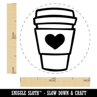 Cute Coffee Lover Traveling Mug Cup Tea Hot Chocolate Rubber Stamp for Stamping Crafting Planners
