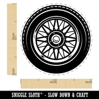 Detailed Realistic Tire Wheel Car Vehicle Rubber Stamp for Stamping Crafting Planners