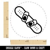 Snowboard with Boot Bindings Extreme Winter Sports Rubber Stamp for Stamping Crafting Planners