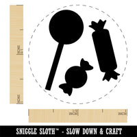 Candy Lollipop Rubber Stamp for Stamping Crafting Planners