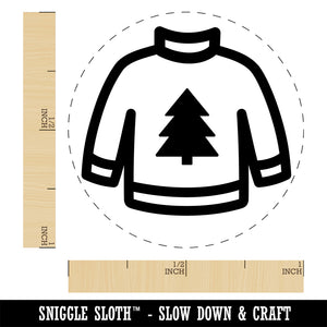 Christmas Ugly Sweater Rubber Stamp for Stamping Crafting Planners