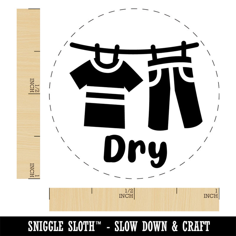 Laundry Hanging Dry Rubber Stamp for Stamping Crafting Planners