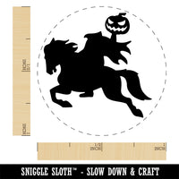 Headless Horseman Halloween Rubber Stamp for Stamping Crafting Planners